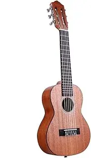 28 Inch Acoustic Guilele Guitar Ukulele Mahogany Wood with Gig Bag Strap Spare Strings Multicolor 28 inch