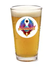 Journey - Rock and Roll - 16oz Pint Beer Glass Pub Barware Seltzer Iced Coffee
