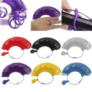 Portable Ring Finger Sizer Size Measure Gauge All British Sizes A-Z Tools 6Color