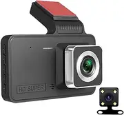 Dashboard Camera Driving Record 4 Inch Reversing Car Driving Recorder Compact Black