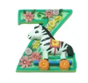 NEW Mary Engelbreit Super Magnet Zebra Zipper LETTER Z Decorative Alphabet #534