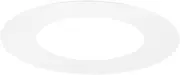uxcell 1-Pack Goof Rings for 3 Inch Recessed Lights, 3" ID 5.3" OD Durable Steel Trim Ring Flush Mount White Can Light Trim Ring Cover for Ceiling Can Downlights