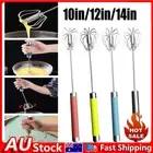 Semi-Automatic Egg Whisk Hand Push Egg BeatAN Stainless Steel Blender Tool Mixer