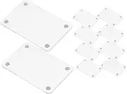 BESTYASH Versatile 12pcs Mini Magnetic Photo Frames Acrylic Fridge Magnets for Refrigerator Decor Double-sided