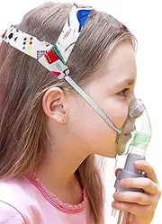 No-Slip Nebulizer Mask Head Strap for Kids & Adults, Adjustable Cool Mist Inhaler Mask Holder, Secure Strap for Nebulizer Compressor System, Comfortable Breathing Treatment Accessories