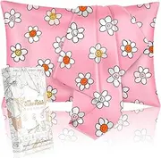 Miss Adola 2 Pack Mulberry Silk Pillowcase for Hair and Skin - Standard Size 26 x 20 Inches with Hidden Zipper PK Laugh Flower 19 Momme Soft Sleeping Silk Pillow Case for Women, Moms