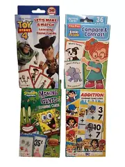 Assorted Flash Cards, Set of 4: Addition, Money, Matching, Compare & Contrast