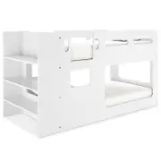 Lana Bunk Bed with Shelf - White