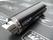Kawasaki Ninja 250 ZX250 Motorrad GP Style Powder Black Race Exhaust Can,