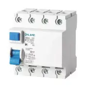 Live Electrical 4 Pole 63Amps 30mA Type A High Immunity RCD - RDA463-030