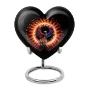 Pheonix Heart Urn Keepsake Memorial Ashes Cremation Adult Mini 3 Inch