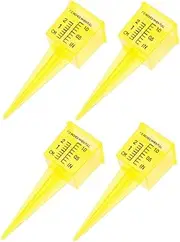 4pcs Outdoor Rain Gauge Rainfall Measuring Cup Plastic Wide Mouth Rain Meter for Garden Accessories