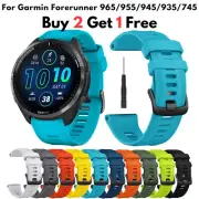 Sports Silicone Strap For Garmin Forerunner 965 955 Solar 945 935 745 Strap