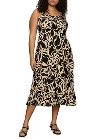Sanctuary Sundance Sleeveless Midi Sundress in Mirage at Nordstrom, Size 1X
