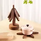 Kitchen Accessory Gift Set Space-saving Trivet Wooden Trivets for Hot Dishes