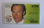 NIUE - ITALIA '90 Captain Of Honour German Football Team Franz Beckenbauer $1,15