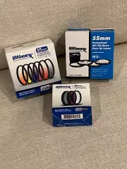 BUNDLE 55mm Prof Camera Lens Filter & Macro Close-Up BRAND NEW – 13 Pieces!