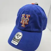 New York Mets Hat Cap 47 Brand Blue Adjustable One Size NWT Brand New SNY Blue
