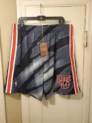 New Jersey Nets Mitchell & Ness NBA Reload 3.0 Swingman Basketball Shorts Sz 2XL