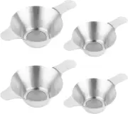 , 4 Pack Stainless Steel Tea Strainer Fine Mesh Tea Infuser Mesh Tea Funnel Diff