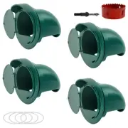 5Pcs Poultry Feeder PP DIY Chicken Feeder No Feed Waste Poultry Feeding Device