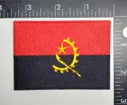 Patch ANGOLA Country Flag Iron On or Sew On Patch Quality Fast Shipping