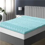 Bedra King Single Memory Foam Mattress Topper Cool Gel Bed Bamboo Cover 7-Zone 8CM