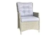 ESSENDON - Set of 2 Outdoor PE Wicker High-Back Single Chairs