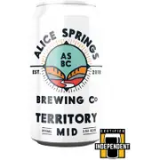 Alice Springs Brewing Co Territory Mid Can 375mL