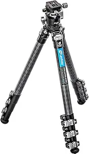 [LEOFOTO] LSR-284C+LH-30 Rapid Ranger Flip Lock Tripod Kit Carbon Fiber CF 4 Section & 30mm Low Profile Ball Head Arca/RRS Compatible