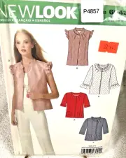 New Look Sewing Pattern 6942 - LADIES ( 4 STYLE ) BLOUSE - TOP & JACKET Sz. 4-16
