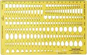 Traceease Multiple Shape Gemstone Series Draw Jewelry Templates Drafting Tools Jewellery Designing Stencils