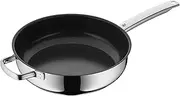 [WMF] 748406021 Devil Sauté Pan Coating Diameter 28 cm with Pouring Rim Stainless Steel Handle Hand Wash Ceradur Suitable for Induction, Stainless Steel, Silver