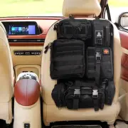 Car Seat Backrest Organizer with 5 Removable Molle Medical, Phone and Executi...
