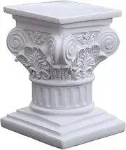 Creative Miniature Roman Pillar Statue Resin Pedestal Candlestick Stand Figurine Sculpture Table Indoor Kitchen Layout Decoration Lightweight - of Square