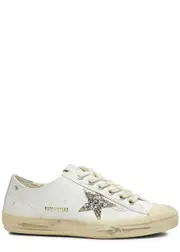 Golden Goose V-Star 2 Distressed Leather Sneakers - White - 41 (IT41 / UK8), Golden Goose Trainers, Ripped - 41 (IT41 / UK8) 41 (IT41 / UK8)