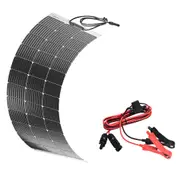 VoltX 100W Solar Panel Flexible + MC4 to Alligator Clip Connector