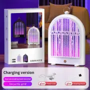 White (Chargeing version) USB Mosquito Killer Lamp - Electric Bug Zapper, Wall-