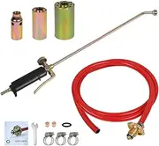 Butane Propane Gas Kit, Multi Purpose Roofers Heating Brazing Torch Weed Blow Burner Plumbers Kit with 3 Nozzle, 3.2cm, 4cm & 5cm + 2m Gas Hose