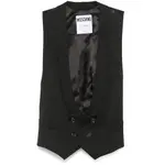 [Moschino] Moschino Scoop-neck Waistcoat 40 IT BLACK