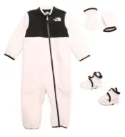 The North Face Infant Girls Denali Polartec Fleece One-Piece Set 18/24 Mos New