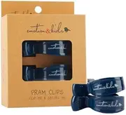 Emotion & Kids Pram Clips Pair, Navy