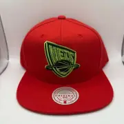 Mitchell & Ness NBA Brooklyn Nets Red Snapback Cap OSFA