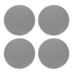 4pcs Silicone Trivet Mats 11.8" Dia Round Non-Slip Hot Pads for Hot Pots Grey