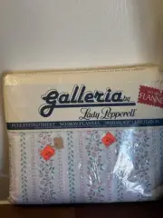 Vtg Galleria by Lady Pepperell" full-fitted, no-iron flannel sheet