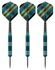 New Mission Solace M2 Dark Green Electro Brass Steel Tip Darts – 25 Grams