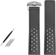 [GUMMMY] Watchband 22mm Genuine leather bracelet watch strap For TAG HEUER MONACO Series mens wristwatches band fold buckle Nubuck watchbands