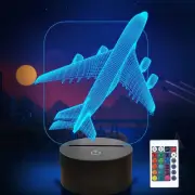 FULLOSUN beside Lamp 3D Optical Illusion Night Light,16 Colors Changing Remot...