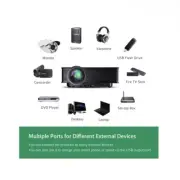 LCD Projector Mini Portable Multimedia Home Theater With USB SD HDMI VGA