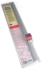 Rotary Cutter/Ruler Combo 45cm/4.5x27.5in Sew/Patchwork/Papercraft Sew Easy